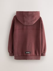smALLSAINTS Chestnut Brown Logo Distressed Oversized Pullover Hoodie - Image 6 of 10