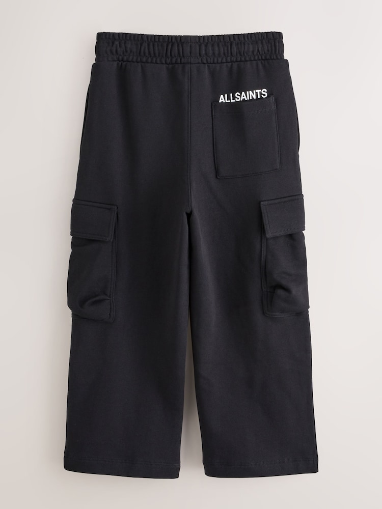 smALLSAINTS Black Underground Wide Leg Cargo Sweatpants - Image 2 of 5