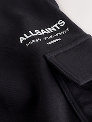 smALLSAINTS Black Underground Wide Leg Cargo Sweatpants - Image 4 of 5