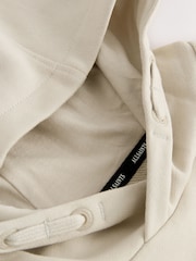 smALLSAINTS Beige Oversized Underground Pullover Hoodie - Image 11 of 12