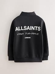 smALLSAINTS Black Underground Oversized Sweat Polo Shirt - Image 2 of 7
