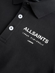 smALLSAINTS Black Underground Oversized Sweat Polo Shirt - Image 5 of 7