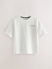 smALLSAINTS White/Camo Oversized Underground Crew Cotton T-Shirt - Image 5 of 10