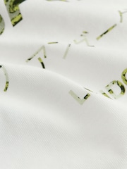 smALLSAINTS White/Camo Oversized Underground Crew Cotton T-Shirt - Image 7 of 10