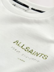 smALLSAINTS White/Camo Oversized Underground Crew Cotton T-Shirt - Image 8 of 10