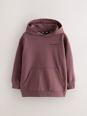 smALLSAINTS Chestnut Brown Oversized Underground Pullover Hoodie - Image 6 of 10