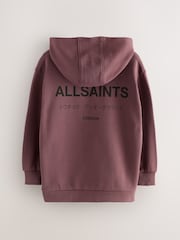 smALLSAINTS Chestnut Brown Oversized Underground Pullover Hoodie - Image 7 of 10