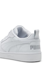 Puma White Chrome Rebound V6 Low Nubuck Sneakers - Image 5 of 6