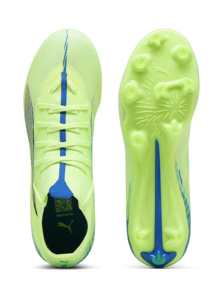 Puma Green Womens ULTRA 5 MATCH+ FG/AG Football Boots - Image 4 of 6