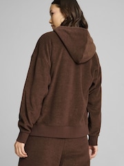 Puma Brown Womens HER Full-Zip Hoodie - Image 2 of 5