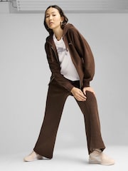 Puma Brown Womens HER Full-Zip Hoodie - Image 3 of 5
