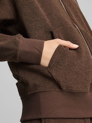 Puma Brown Womens HER Full-Zip Hoodie - Image 5 of 5