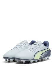 Puma Blue Youth Boys KING MATCH FG/AG Football Boots - Image 3 of 6