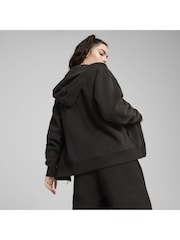 Puma Black Womens HER Full-Zip Hoodie - Image 2 of 5