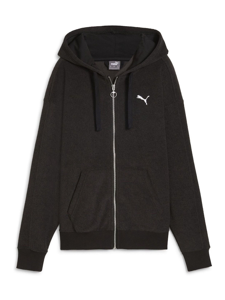 Puma Black Womens HER Full-Zip Hoodie - Image 4 of 5