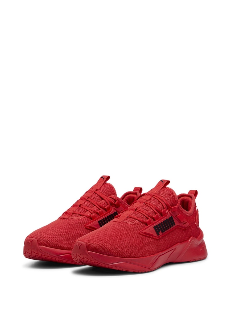 Puma Red Mens Retaliate 3 Running Shoes - Image 2 of 5