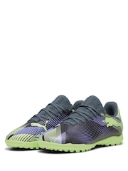 Puma Grey Youth Boys FUTURE 7 PLAY TT Football Boots - Image 3 of 6