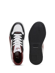 Puma White/Red Womens Carina Street Trainers - Image 2 of 2