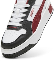 Weiß/Rot - Puma Carina Damen Straßenturnschuhe - Bild 6 von 6