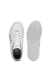 Puma White Chrome Womens Carina Street Trainers - Image 4 of 6