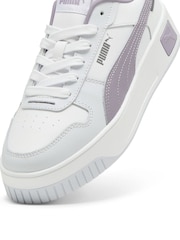 Puma White Chrome Womens Carina Street Trainers - Image 6 of 6