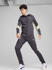 Puma Grey Chrome Mens Evostripe Full Zip Hoodie - Image 3 of 5