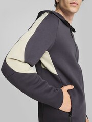 Puma Grey Chrome Mens Evostripe Full Zip Hoodie - Image 4 of 5