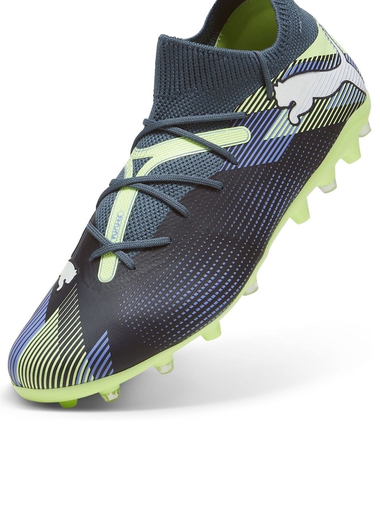 Puma Grey Mens FUTURE 7 MATCH MG Football Boots - Image 6 of 6
