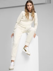 Puma Cream Womens Essentials Logo FL Hoodie - Image 2 of 5