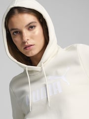 Puma Cream Womens Essentials Logo FL Hoodie - Image 4 of 5