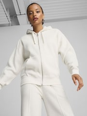 Puma Cream Womens HER Full-Zip Hoodie - Image 1 of 7