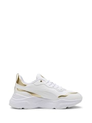 Белый - Женские кроссовки с принтом роз металлик Puma Cassia Dream - Изображение 1 из 6