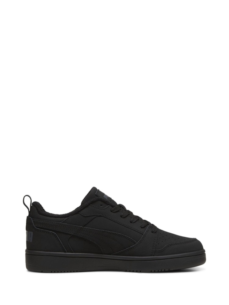 Puma Black Rebound V6 Low Nubuck Sneakers - Image 1 of 6