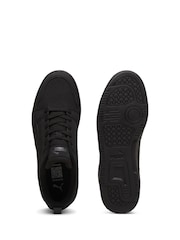 Puma Black Rebound V6 Low Nubuck Sneakers - Image 5 of 6