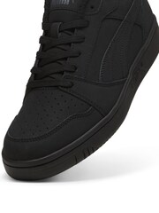 Puma Black Rebound V6 Low Nubuck Sneakers - Image 6 of 6