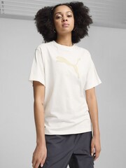 Puma Grey Womens Her Graphic T-Shirt - Image 1 of 5