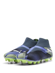 Puma Grey Mens FUTURE 7 MATCH+ FG/AG Laceless Football Boots - Image 2 of 6