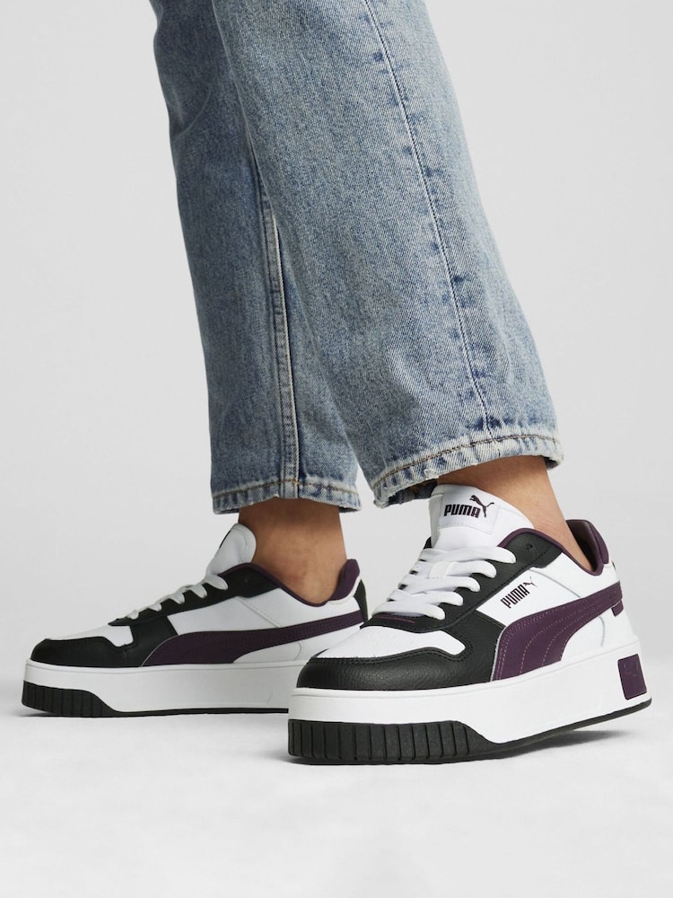 Weiß und Schwarz - Puma Carina Damen Straßenturnschuhe - Bild 1 von 6