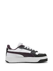 Weiß und Schwarz - Puma Carina Damen Straßenturnschuhe - Bild 3 von 6