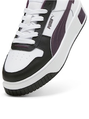 Puma White/Black Womens Carina Street Trainers - Image 2 of 2