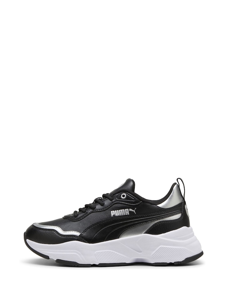Puma Black Womens Cassia Rose Metallic Dream Sneakers - Image 2 of 6