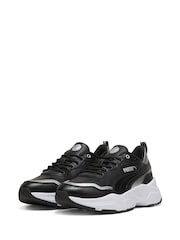 Puma Black Womens Cassia Rose Metallic Dream Sneakers - Image 3 of 6