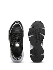 Puma Black Womens Cassia Rose Metallic Dream Sneakers - Image 4 of 6