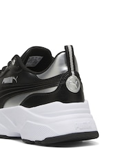 Puma Black Womens Cassia Rose Metallic Dream Sneakers - Image 5 of 6
