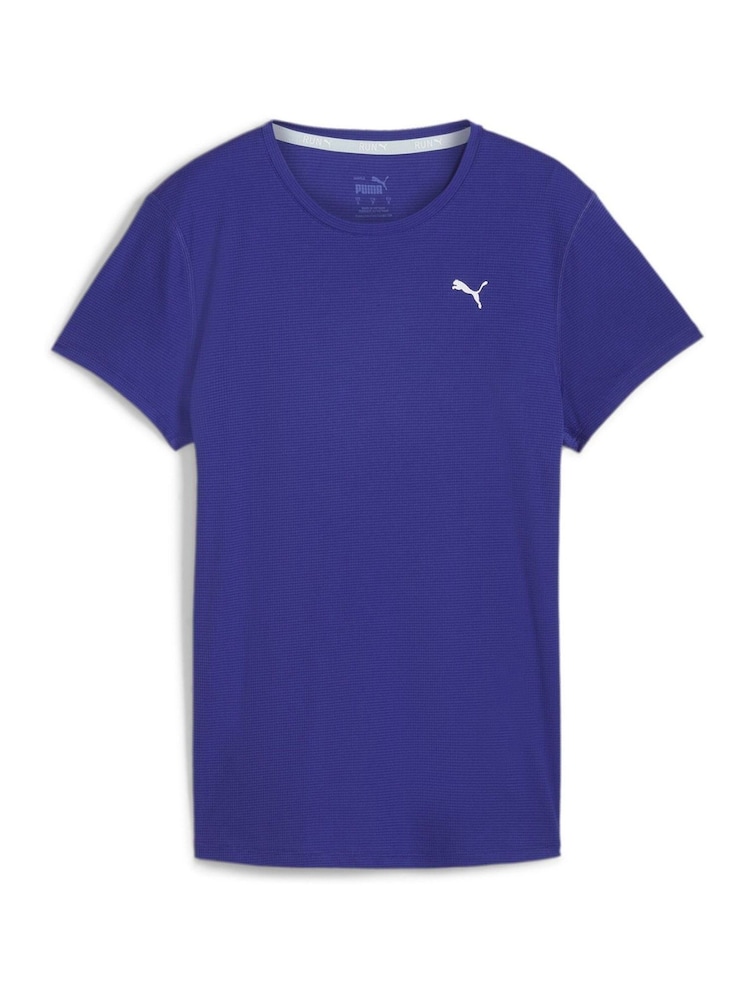 Puma Blue Womens Run Favorite T-Shirt - Image 1 of 2