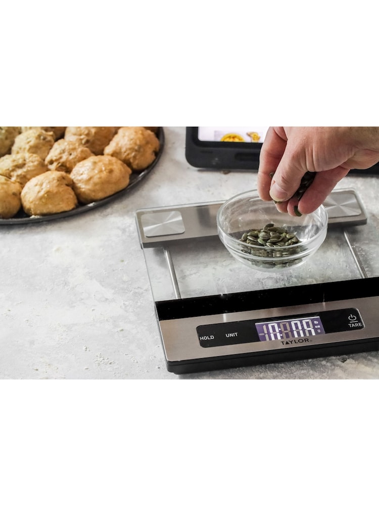 Taylor Black Gift-Boxed Accurate Glass Digital Kitchen Scale - Image 1 of 3