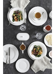 Maxwell Williams 12 Piece White Cashmere Rim Bone China Dinnerwares - Image 1 of 3