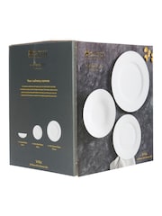 Maxwell Williams 12 Piece White Cashmere Rim Bone China Dinnerwares - Image 2 of 3