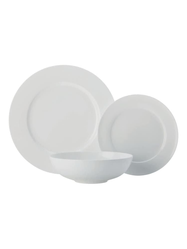 Maxwell Williams 12 Piece White Cashmere Rim Bone China Dinnerwares - Image 3 of 3