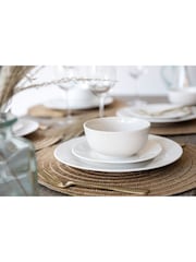 Mikasa 12 Piece White Alexis Porcelain Dinner Set - Image 1 of 6